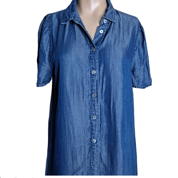 Paper crane CHAMBRAY SHORTSLEEVE DRESS size S - Picture 2 of 5